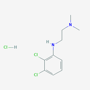 molecular formula C10H15Cl3N2 B1471235 2,3-dichloro-N-[2-(dimethylamino)ethyl]aniline hydrochloride CAS No. 1788601-98-8