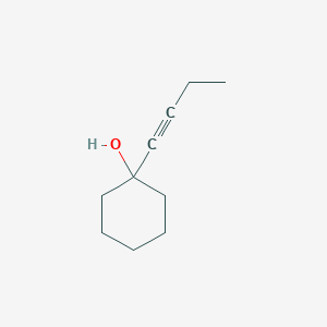 molecular formula C10H16O B14712351 1-(But-1-yn-1-yl)cyclohexan-1-ol CAS No. 15332-34-0