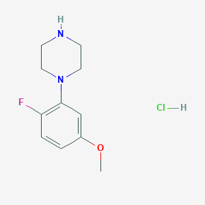 molecular formula C11H16ClFN2O B1471236 1-(2-Fluoro-5-methoxyphenyl)piperazine hydrochloride CAS No. 1795395-35-5
