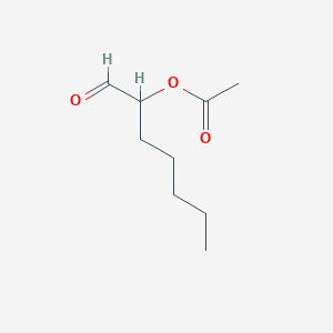 molecular formula C9H16O3 B14712360 1-Oxoheptan-2-YL acetate CAS No. 22094-22-0