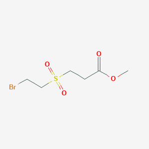 molecular formula C6H11BrO4S B1471242 Methyl 3-((2-bromoethyl)sulfonyl)propanoate CAS No. 1611496-86-6
