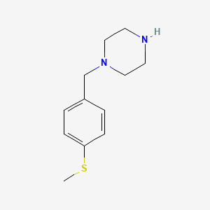 molecular formula C12H19ClN2S B1471245 1-[4-(Methylthio)benzyl]piperazine CAS No. 55212-35-6