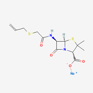 molecular formula C13H17N2NaO4S2 B14712455 Penicillin O Sodium CAS No. 7177-54-0