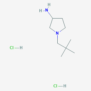 molecular formula C9H22Cl2N2 B1471249 1-Neopentylpyrrolidin-3-amine dihydrochloride CAS No. 2098031-39-9