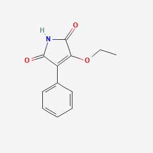 molecular formula C12H11NO3 B14712500 3-Ethoxy-4-phenyl-1h-pyrrole-2,5-dione CAS No. 22903-03-3