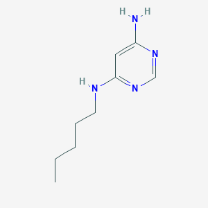 molecular formula C9H16N4 B1471252 N4-pentylpyrimidine-4,6-diamine CAS No. 99182-28-2