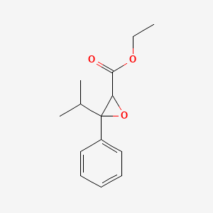 molecular formula C14H18O3 B14712536 Ethyl 3-phenyl-3-propan-2-yloxirane-2-carboxylate CAS No. 21297-90-5