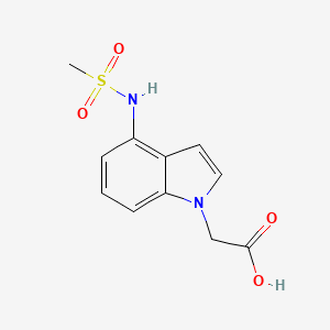 {4-[(methylsulfonyl)amino]-1H-indol-1-yl}acetic acid