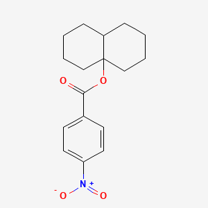 molecular formula C17H21NO4 B14712547 Octahydronaphthalen-4a(2h)-yl 4-nitrobenzoate CAS No. 22436-20-0
