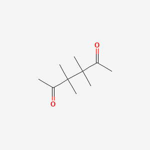 molecular formula C10H18O2 B14712551 3,3,4,4-Tetramethylhexane-2,5-dione CAS No. 23328-38-3