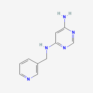 molecular formula C10H11N5 B1471256 N4-(pyridin-3-ylmethyl)pyrimidine-4,6-diamine CAS No. 103274-37-9