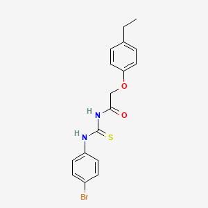 molecular formula C17H17BrN2O2S B14712572 N-[(4-bromophenyl)carbamothioyl]-2-(4-ethylphenoxy)acetamide CAS No. 6978-24-1