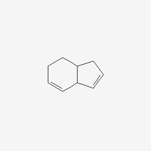 molecular formula C9H12 B14712575 3a,6,7,7a-Tetrahydro-1H-indene CAS No. 13320-60-0