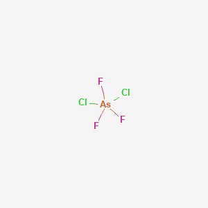 molecular formula AsCl2F3 B14712592 Dichloro(trifluoro)-lambda~5~-arsane CAS No. 14933-43-8