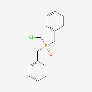 molecular formula C15H16ClOP B14712600 Dibenzyl(chloromethyl)oxo-lambda~5~-phosphane CAS No. 23138-75-2