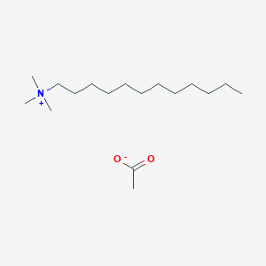 molecular formula C17H37NO2 B14712616 N,N,N-Trimethyldodecan-1-aminium acetate CAS No. 22214-02-4