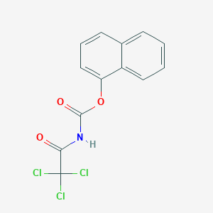molecular formula C13H8Cl3NO3 B14712659 Naphthalen-1-yl (2,2,2-trichloroacetyl)carbamate CAS No. 13562-03-3