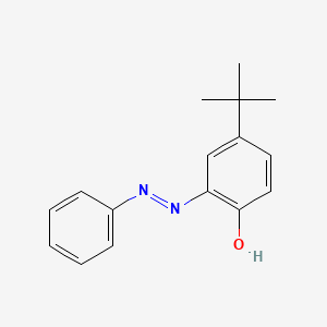 molecular formula C16H18N2O B14712669 4-tert-butyl-2-[(E)-phenyldiazenyl]phenol CAS No. 15331-61-0