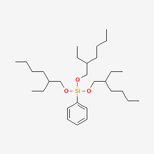 molecular formula C30H56O3Si B14712674 Tris[(2-ethylhexyl)oxy](phenyl)silane CAS No. 18765-48-5