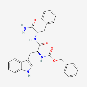 molecular formula C28H28N4O4 B14712695 N-[(Benzyloxy)carbonyl]-L-tryptophyl-L-phenylalaninamide CAS No. 20695-94-7