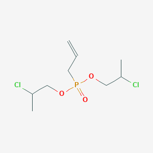 molecular formula C9H17Cl2O3P B14712698 Bis(2-chloropropyl) prop-2-en-1-ylphosphonate CAS No. 10604-07-6