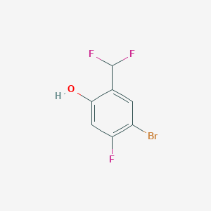 molecular formula C7H4BrF3O B1471270 5-Bromo-4-fluoro-2-hydroxybenzodifluoride CAS No. 1785597-43-4