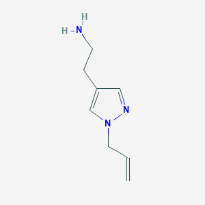 molecular formula C8H13N3 B1471271 2-[1-(prop-2-en-1-yl)-1H-pyrazol-4-yl]ethan-1-amine CAS No. 1783374-60-6