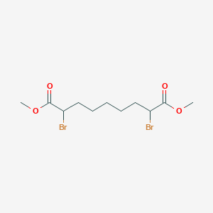 molecular formula C11H18Br2O4 B14712768 Dimethyl 2,8-dibromononanedioate CAS No. 18281-62-4