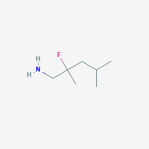 molecular formula C7H16FN B1471277 2-Fluoro-2,4-dimethylpentan-1-amine CAS No. 1566672-23-8