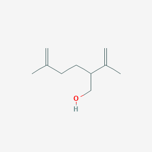 molecular formula C10H18O B14712774 5-Methyl-2-(prop-1-en-2-yl)hex-5-en-1-ol CAS No. 13066-52-9