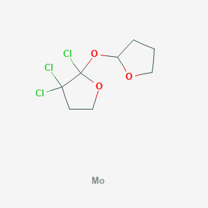 molecular formula C8H11Cl3MoO3 B14712808 Molybdenum;2,3,3-trichloro-2-(oxolan-2-yloxy)oxolane CAS No. 20529-42-4