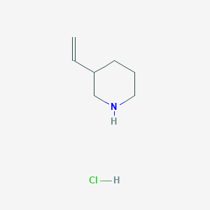 molecular formula C7H14ClN B1471284 盐酸 3-乙烯基哌啶 CAS No. 146667-88-1