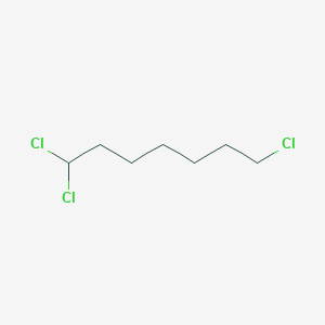 molecular formula C7H13Cl3 B14712870 1,1,7-Trichloroheptane CAS No. 17655-66-2
