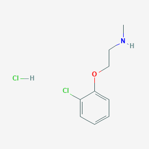 molecular formula C9H13Cl2NO B1471288 2-(2-氯苯氧基)-N-甲基乙胺盐酸盐 CAS No. 2098088-43-6