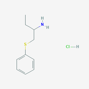 molecular formula C10H16ClNS B1471289 1-(Phenylthio)butan-2-amine hydrochloride CAS No. 2098045-28-2