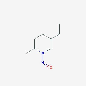 molecular formula C8H16N2O B14712899 5-Ethyl-2-methyl-1-nitrosopiperidine CAS No. 10546-83-5