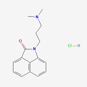 molecular formula C16H19ClN2O B14712906 Benz(cd)indol-2(1H)-one, 1-(3-(dimethylamino)propyl)-, monohydrochloride CAS No. 20904-09-0