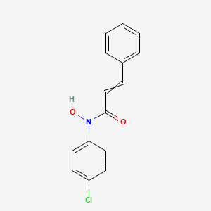 molecular formula C15H12ClNO2 B14712919 N-(4-Chlorophenyl)-N-hydroxy-3-phenylprop-2-enamide CAS No. 22861-52-5