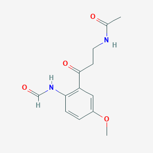 molecular formula C13H16N2O4 B014713 N-乙酰-N-甲酰-5-甲氧基喹啉胺 CAS No. 52450-38-1