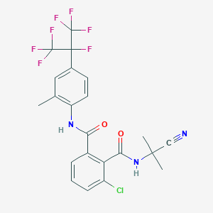 molecular formula C22H17ClF7N3O2 B1471301 环己二酰胺 CAS No. 1262605-53-7