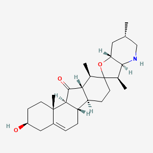 molecular formula C27H41NO3 B14713013 12beta,13alpha-Dihydrojervine CAS No. 21842-58-0