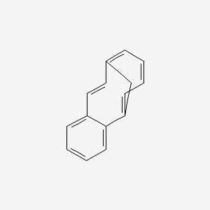 molecular formula C15H12 B14713036 Tricyclo[8.4.1.02,7]pentadeca-1(14),2,4,6,8,10,12-heptaene CAS No. 13352-41-5
