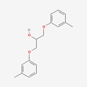molecular formula C17H20O3 B14713037 2-Propanol, 1,3-bis(3-methylphenoxy)- CAS No. 14569-61-0