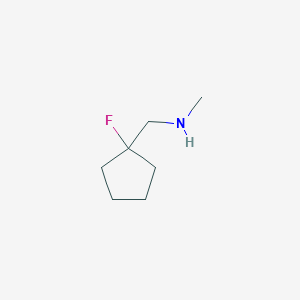 [(1-Fluorocyclopentyl)methyl](methyl)amine