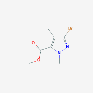 molecular formula C7H9BrN2O2 B1471313 3-溴-1,4-二甲基-1H-吡唑-5-甲酸甲酯 CAS No. 1780677-51-1