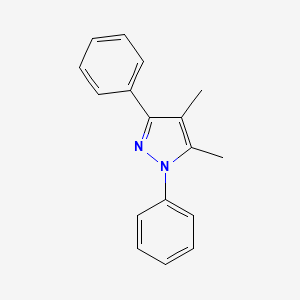 molecular formula C17H16N2 B14713135 4,5-Dimethyl-1,3-diphenyl-1H-pyrazole CAS No. 7189-14-2