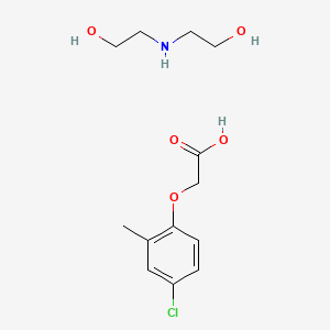molecular formula C13H20ClNO5 B14713150 MCPA-diolamine CAS No. 20405-19-0