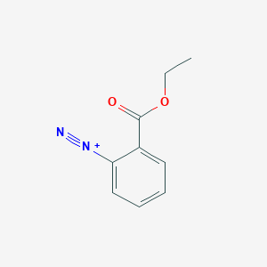 molecular formula C9H9N2O2+ B14713186 Benzenediazonium, 2-(ethoxycarbonyl)- CAS No. 20971-58-8