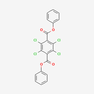 molecular formula C20H10Cl4O4 B14713199 Diphenyl 2,3,5,6-tetrachlorobenzene-1,4-dicarboxylate CAS No. 10521-26-3
