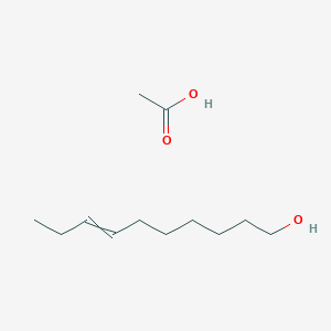 molecular formula C12H24O3 B14713242 Acetic acid;dec-7-en-1-ol CAS No. 13857-04-0